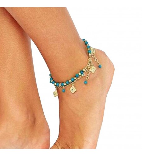 SusenstoneWomen Bohemian Turquoise Barefoot Jewelry