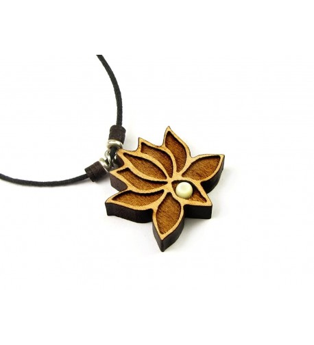 Flower Pendant Adjustable Necklace Accent