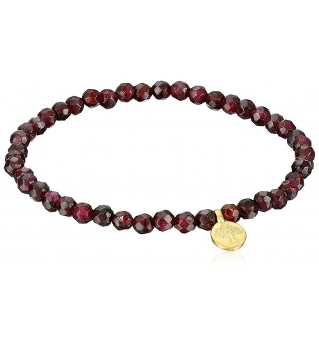 Satya Jewelry Garnet Stretch Bracelet