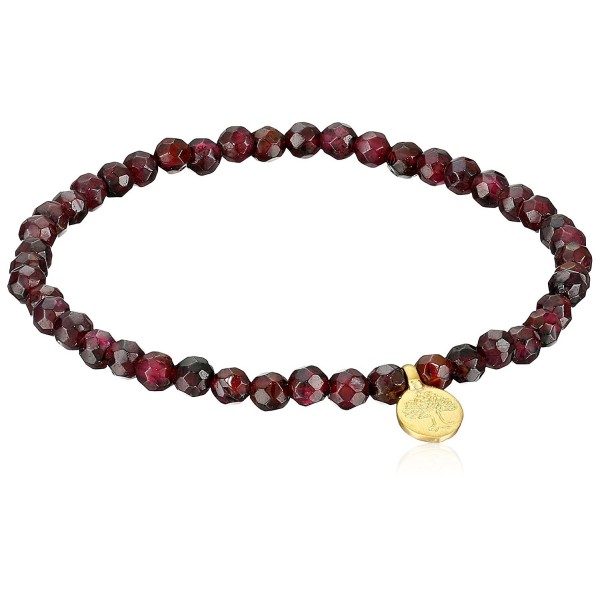 Satya Jewelry Garnet Stretch Bracelet