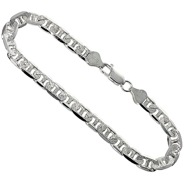 Sterling Silver Mariner Bracelet Diamond