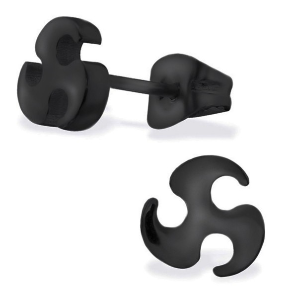 Stainless Viking Motion Symbol Earrings