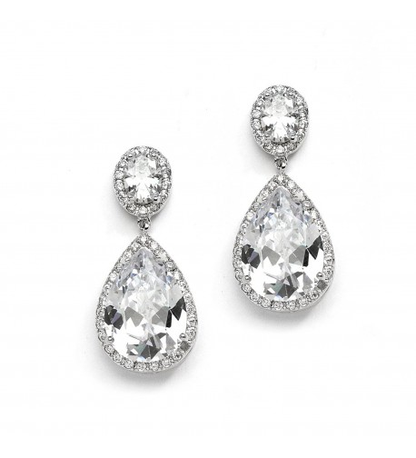 Mariell Teardrop Wedding Bridal Earrings