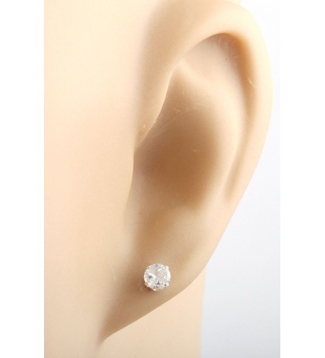 Sterling Silver Zirconium Earrings I 104