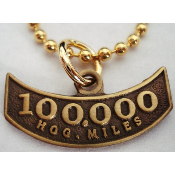 Harley Davidson Motorcycle Mileage Necklace