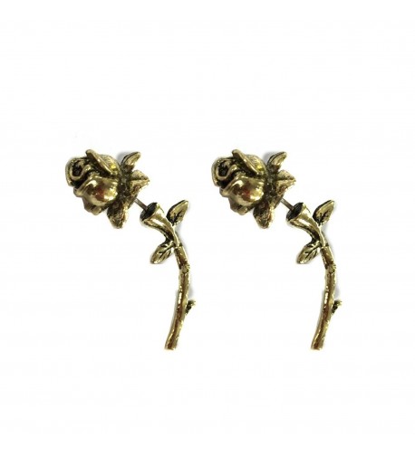 Antique Bronze Detailed Earrings Jewelry