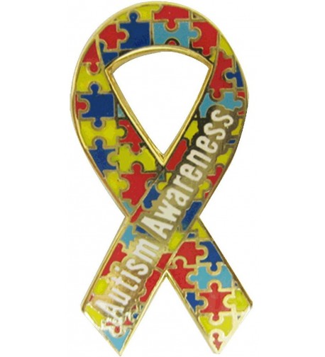Autism Awareness Ribbon Lapel Pin