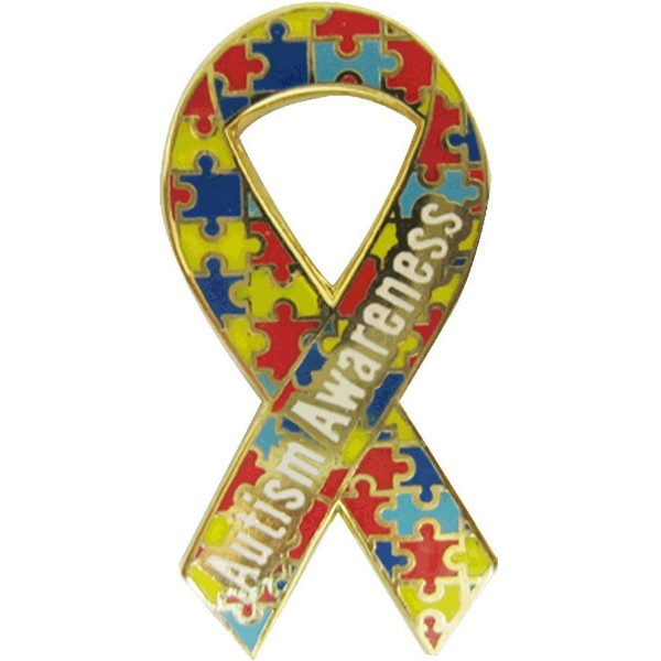 Autism Awareness Ribbon Lapel Pin