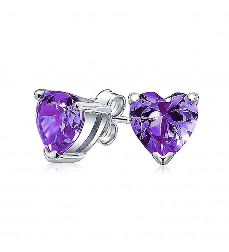 Bling Jewelry Simulated Amethyst Birthstone