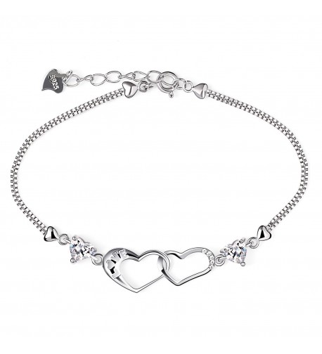 B Catcher Bracelet Sterling Zirconia Valentines