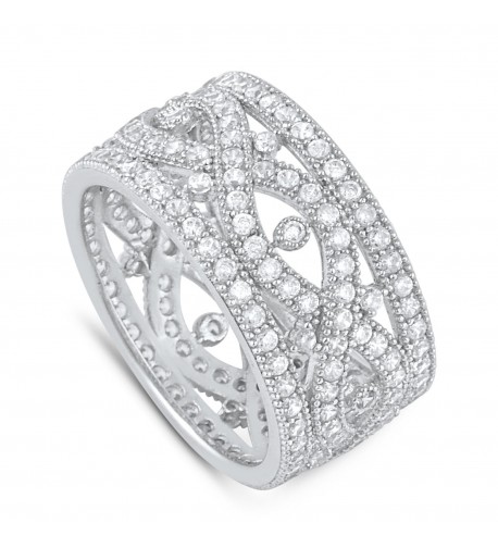 Sterling Simulated Diamond Infinity Statement