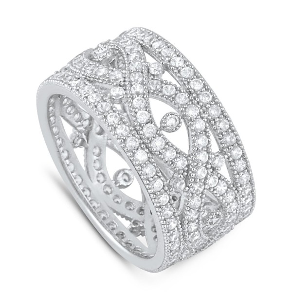 Sterling Simulated Diamond Infinity Statement