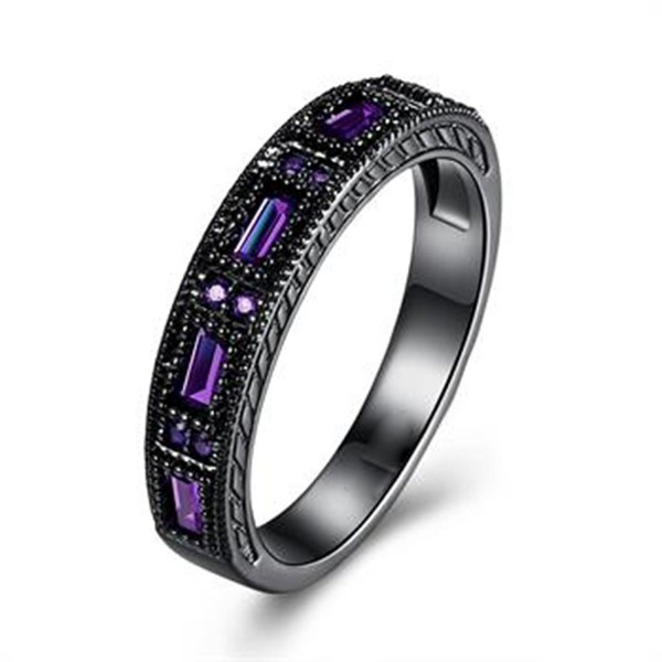 Womens Plated Square Purple Wedding