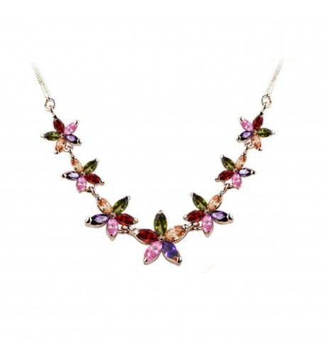 Fashion Plaza Colorful Rhinestone Necklace