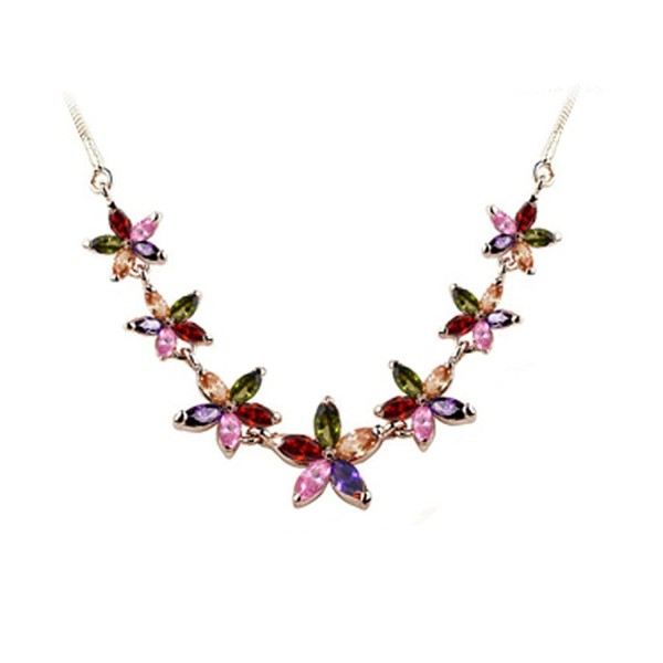 Fashion Plaza Colorful Rhinestone Necklace