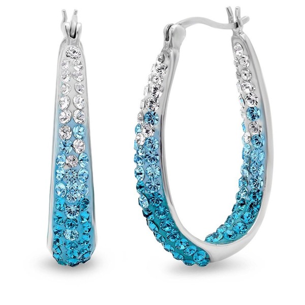 Sterling Silver Earrings Swarovski Crystals