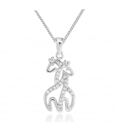 Sterling Simulated Zirconia Hugging Necklace