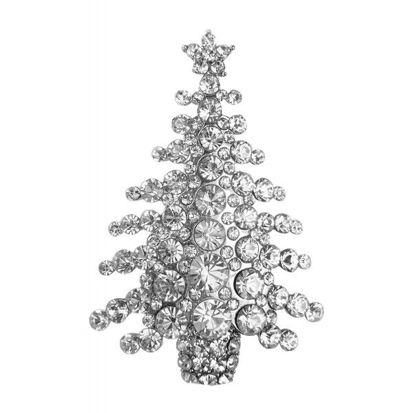 Bejeweled Christmas Rhinestone Brooch 468