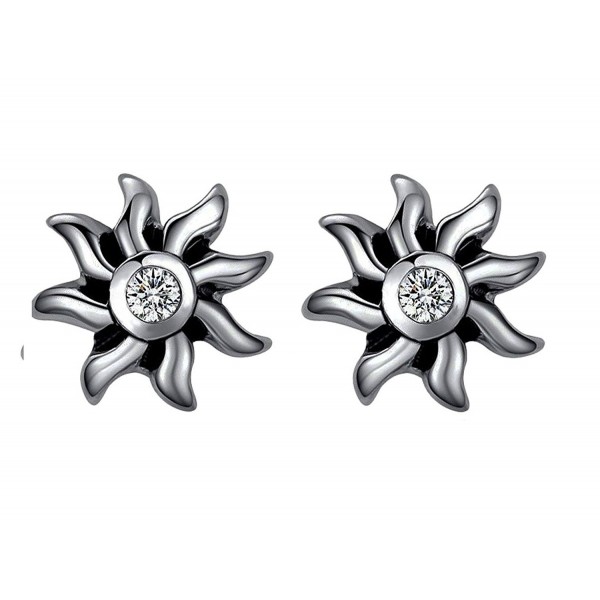 Titanium Stainless Charming Sunflower Earring