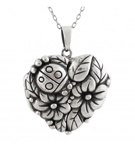 Sterling Silver Ladybug Keepsake Necklace