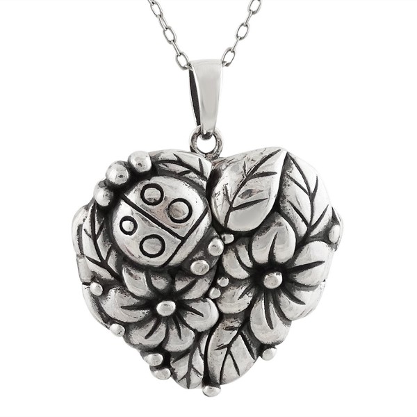 Sterling Silver Ladybug Keepsake Necklace