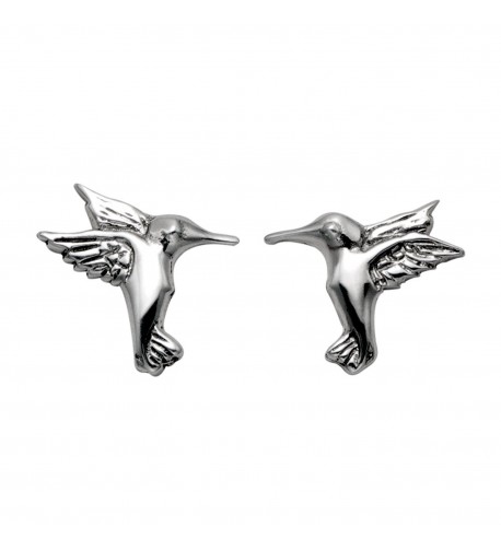 Stainless Steel Fluttering Hummingbird Earrings