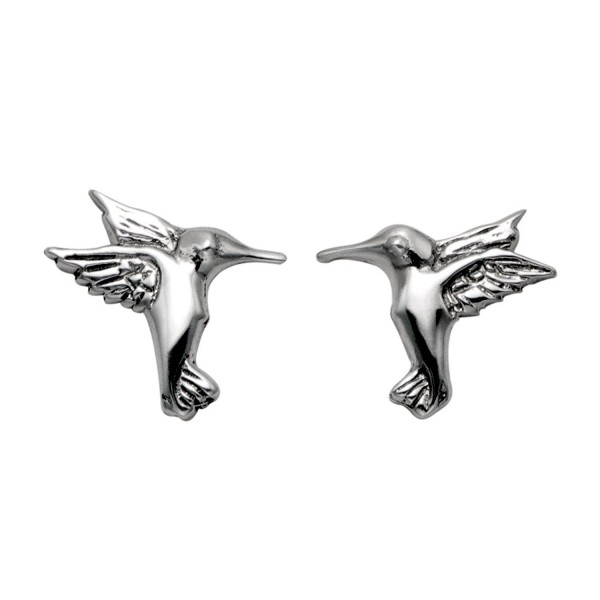 Stainless Steel Fluttering Hummingbird Earrings