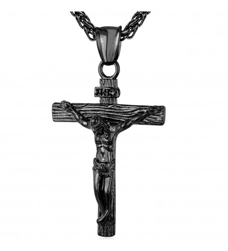 Catholic Christian Stainless Necklace Crucifix