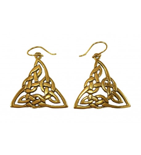 Filigree Triquetra Trinity Triangle Earrings