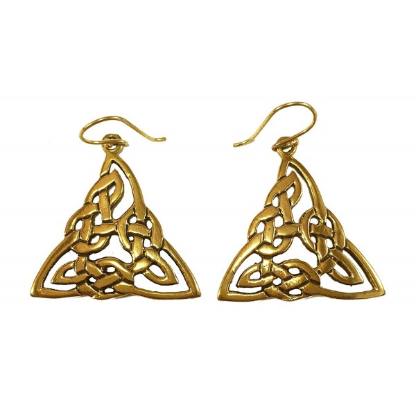 Filigree Triquetra Trinity Triangle Earrings