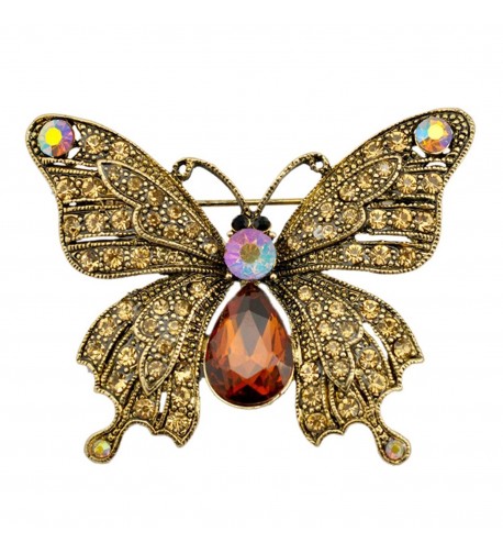 SELOVO Butterfly Austrian Crystal Antique