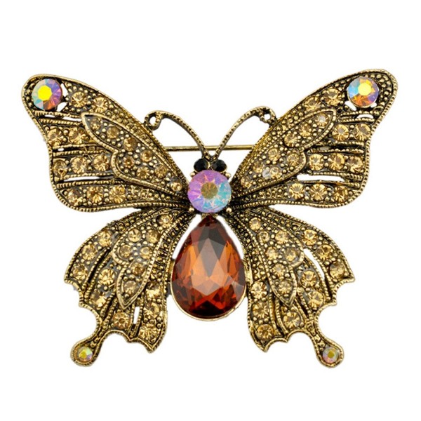 SELOVO Butterfly Austrian Crystal Antique