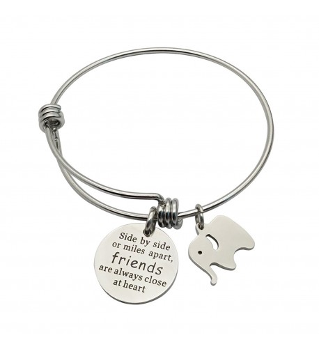 CAROMAY Bracelet Elephant Friendship Stainless