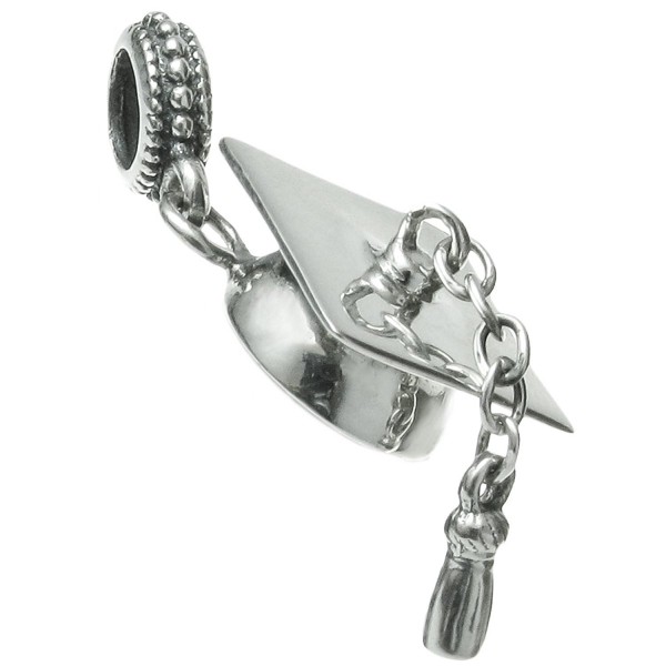 Sterling Silver Graduation European Dangle