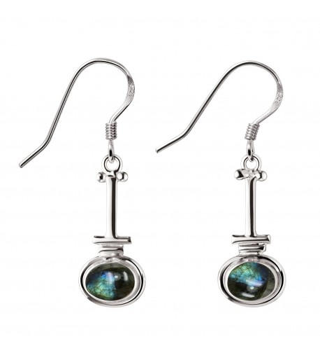 Labradorite Silver Earrings Sterling Jewelry