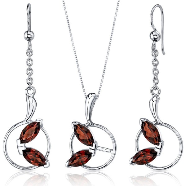 Ornate Sterling Rhodium Pendant Earrings