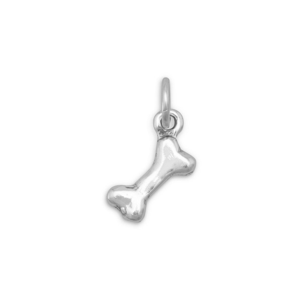 925 Sterling Silver Bone Charm