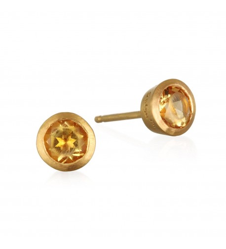 Satya Jewelry Citrine Plate Earrings