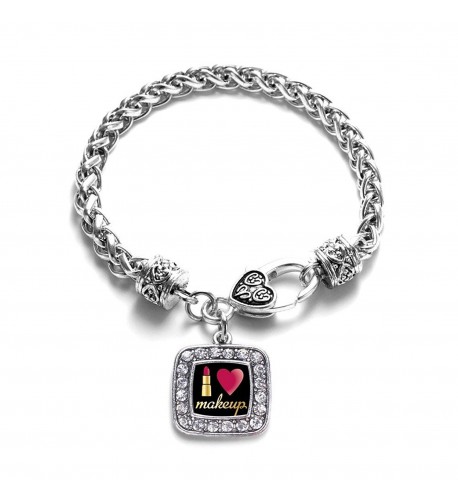 Makeup Classic Silver Crystal Bracelet