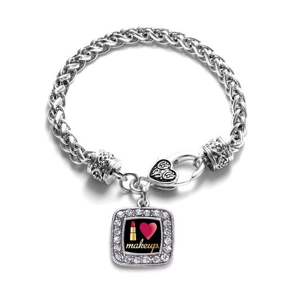 Makeup Classic Silver Crystal Bracelet