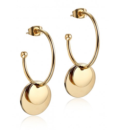 Statement Earrings Gold Plated Women