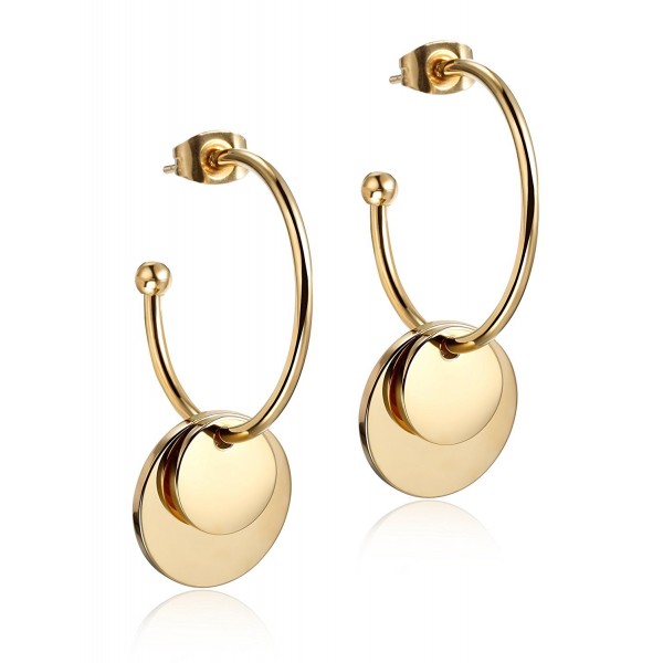 Statement Earrings Gold Plated Women