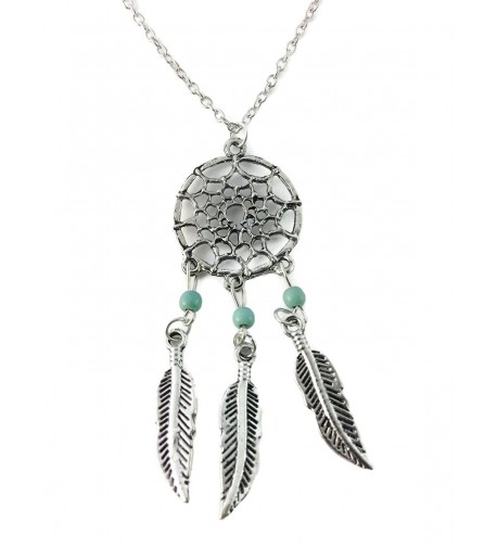 Dastan Dangling Feather Necklace Bohemia