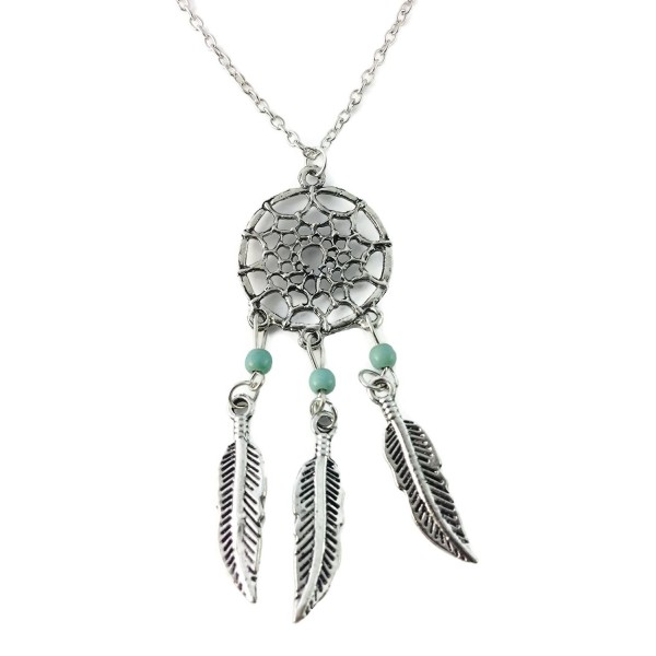 Dastan Dangling Feather Necklace Bohemia