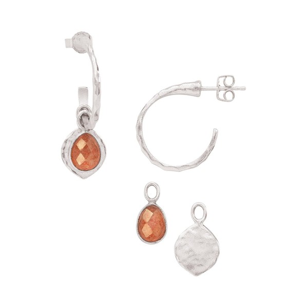 Silpada Sunstone Sterling Removable Earrings