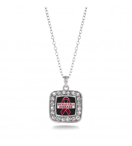 Awareness Classic Silver Crystal Necklace