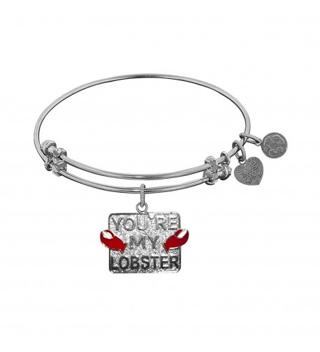 Angelica Rhodium Friends Lobster Bracelet