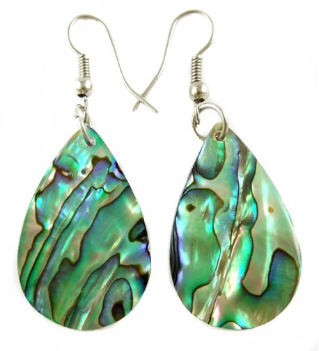 Handmade Iridescent Teardrop earrings BA196