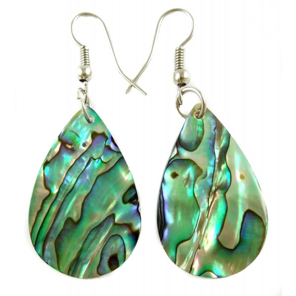 Handmade Iridescent Teardrop earrings BA196