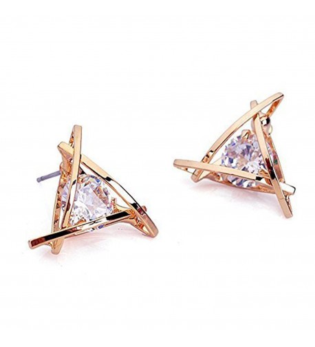 Carfeny Earrings Triangle Sparkling Starlight